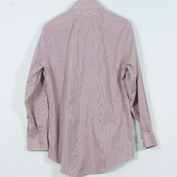 NWOT Brooks Brothers 15.5-32 Men's Shirt Blue White Red Guncheck Cotton Lycra - Picture 3 of 6